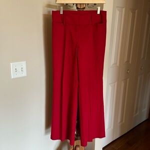 Express Vibrant Red Wide Leg Trouser